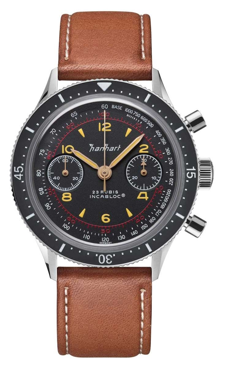 Hanhart H703.210-8210 415 ES Iconic (39mm) Black Dial / Watch
