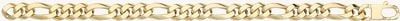 9ct Yellow Gold Hollow Curb Bracelet BR682