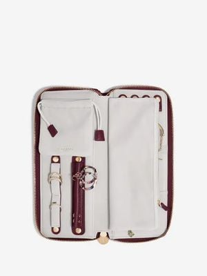 Stackers Jewellery Travel Roll in Burgundy 76418