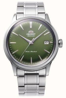 Orient Bambino Automatic (38mm) Green Dial / Stainless Steel Bracelet RA-AC0M09E30B