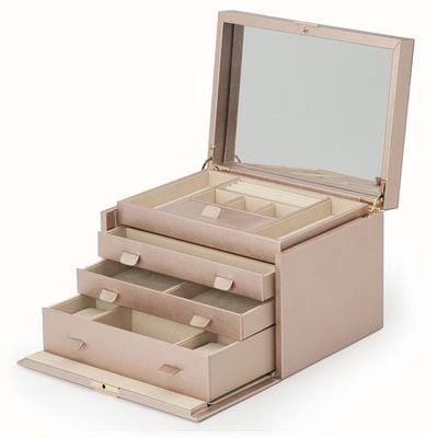 WOLF Palermo Rose Gold Large Jewellery Box 213016