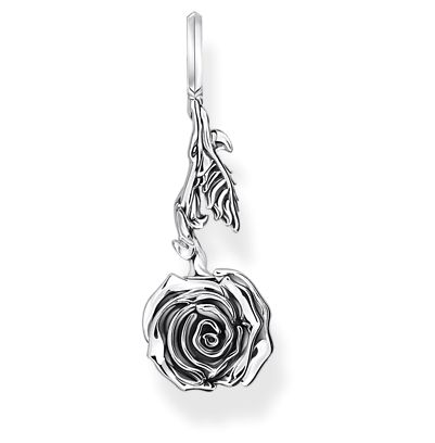 Thomas Sabo PE981-637-21 Unisex Silver Midnight Rose Pendant Jewellery