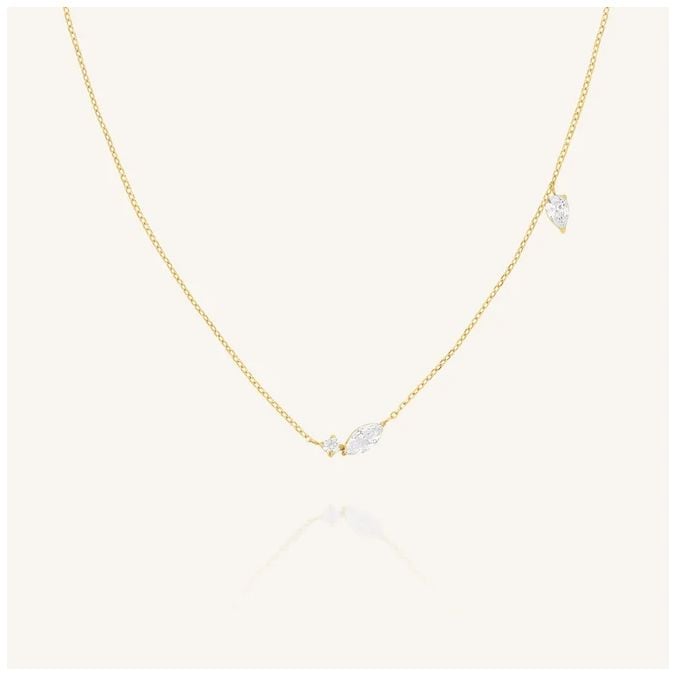 Rosefield Jewellery JNMSG-J1306 Mix Soft Necklace Gold