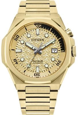 Citizen Series 8 890 City Lights Limited Edition (42mm) Gold Dial / Gold Ion Stainless Steel Bracelet NB6062-52P