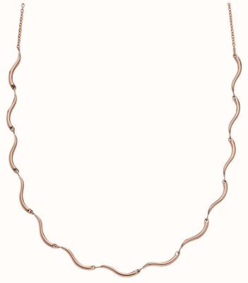 Skagen Kariana Waves Rose Gold-Tone Stainless Steel Necklace SKJ1745791