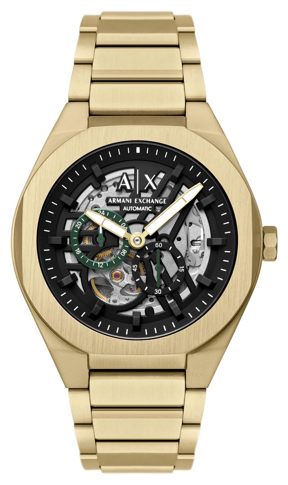 Armani Exchange AX4194 Mechanical Skeleton (44mm) Black Watch