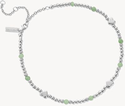 ChloBo In Bloom NEW LOVE Aventurine Anklet - 925 Sterling Silver SANAHEART