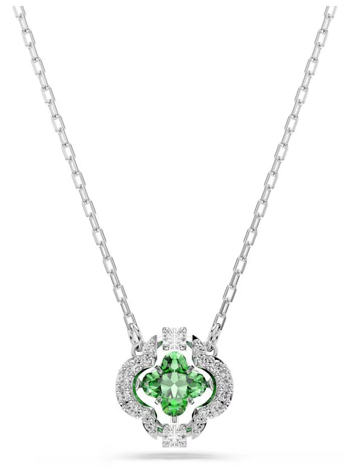 Swarovski 5757785 Una Angelic pendant, Mixed cuts, Green, Jewellery