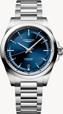 LONGINES Conquest Automatic (38mm) Blue Sunray Dial / Stainless Steel Bracelet L37204926