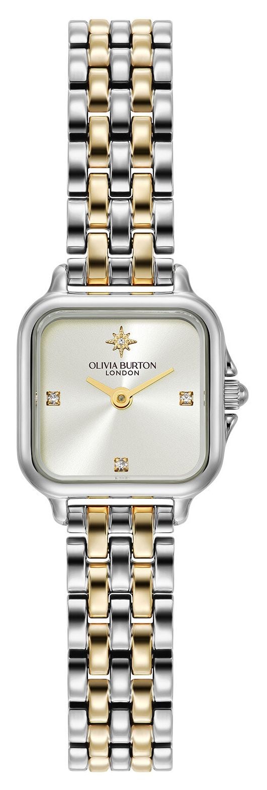 Olivia Burton 24000365 Mini Grosvenor (20mm) Ivory Sunray Watch
