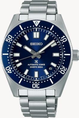 Seiko Prospex 1965 Revival Diver's (40mm) Scuba Blue Dial / Stainless Steel Bracelet Watch SPB451J1