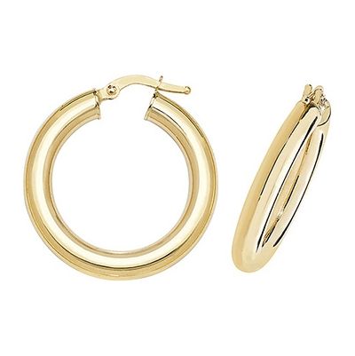 Treasure House ER1004-20 9k Yellow Gold Hoop Earrings 20 mm Jewellery