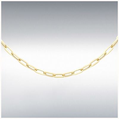 IBB 9ct Y/g 20" 3.5mm Width Paper Clip Chain 1.16.0225