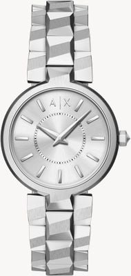 Armani Exchange Two-Hand Quartz (34mm) Silver Sunray Dial / Stainless Steel Bracelet AX4405