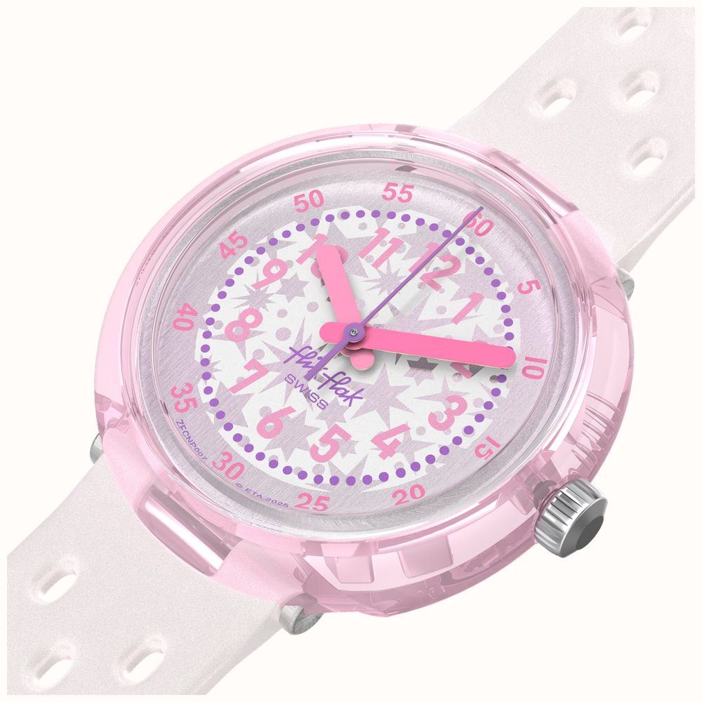 Flik Flak 7+ Power Time Fizz in pearl Watch FCNP007 - alternate view 2