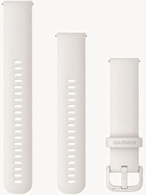 Garmin Quick Release Strap (20mm) Ivory Silicone / Ivory Hardware - Strap Only 010-12924-80