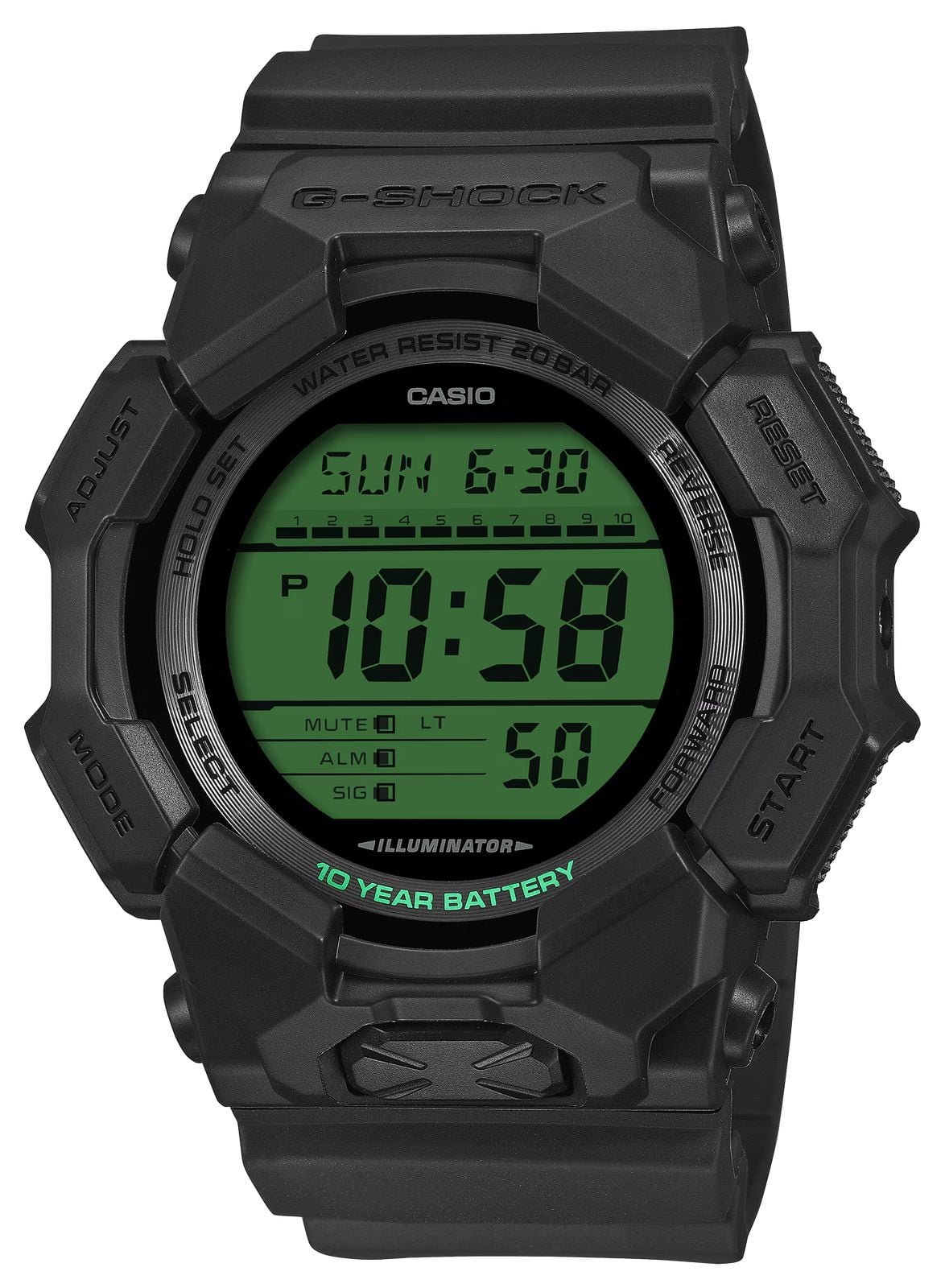 Casio GD-010BEG-1ER G-SHOCK Black & Electro Green Series (51 Watch