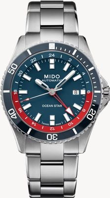 MIDO Ocean Star GMT Automatic Special Edition (44mm) Blue Dial / Stainless Steel Bracelet Watch M0266291104100
