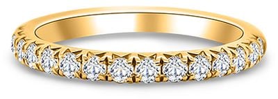 9ct Yellow Gold .50ct H SI French Pave Diamond Eternity Ring 50% / SIZE Y HET100162/Y