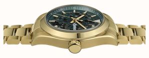 Ingersoll THE DECK Automatic (40mm) Green Skeleton Dial / Gold PVD Stainless Steel Bracelet I18402 - alternate view 2