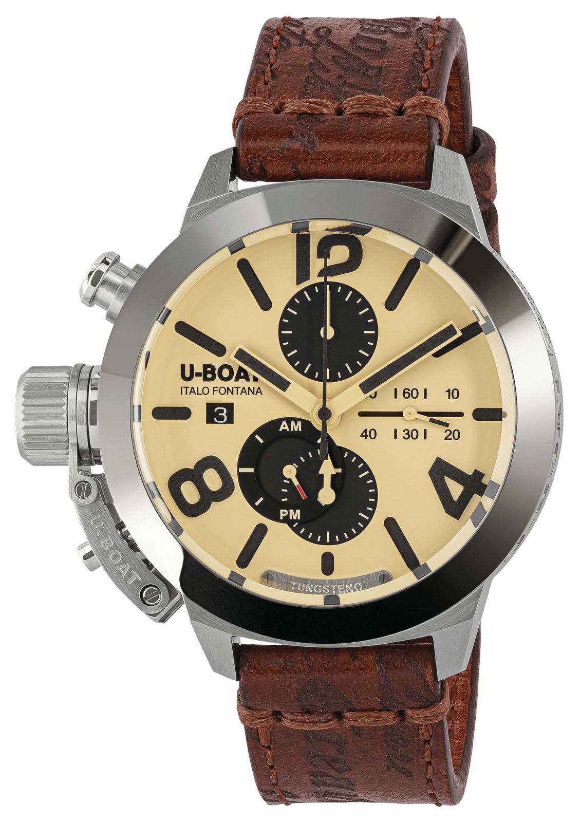 U-Boat 9568/A CLASSICO 45 Tungsteno CAS2 (45mm) Beige Dial Watch
