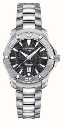 Certina Women's Ds Action 300m Watch Stainless Steel Bracelet Black Dial C0322511105109