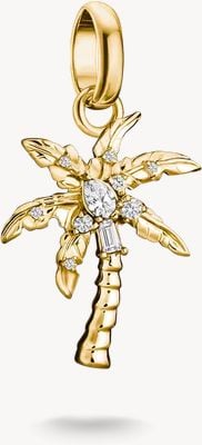 Thomas Sabo THOMAS SABO Gold-Plated Palm Tree Connect Charm CC1354-M01-14