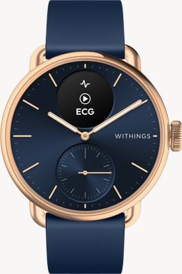 Withings ScanWatch 2 - Hybrid Smartwatch with ECG (38mm) Blue Hybrid Dial / Blue Silicone Watch HWA10-MODEL 6-ALL-INT