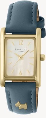 Radley Women's Hanley Close (24mm) Mother-of-Pearl Dial / Blue Leather Strap RY21720