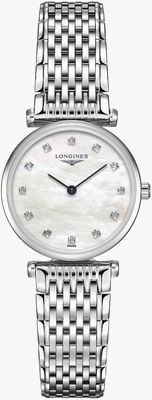 LONGINES La Grande Classique De Longines Diamond (24mm) Mother of Pearl Dial / Stainless Steel Bracelet L42094876
