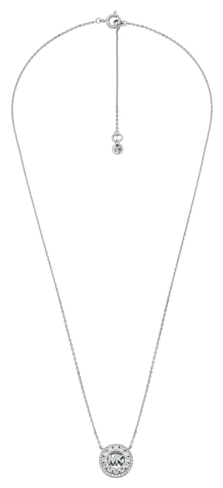 Michael Kors MKC1826040 KORS MK Necklace - Rhodium Plated Jewellery