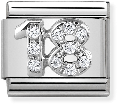 Nomination Classic 18 Sterling Silver & Steel Charm 330304/18