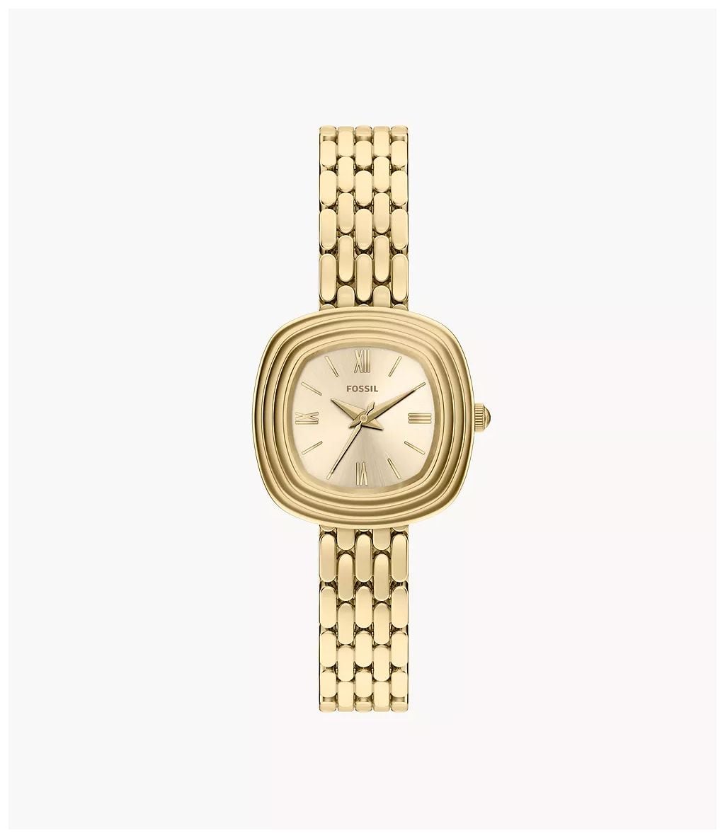 Fossil ES5506 Emerson 30 mm Three-Hand Gold-Tone Stainless Watch