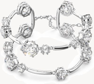 Swarovski Constella Double Rhodium Plated Bangle 5638697