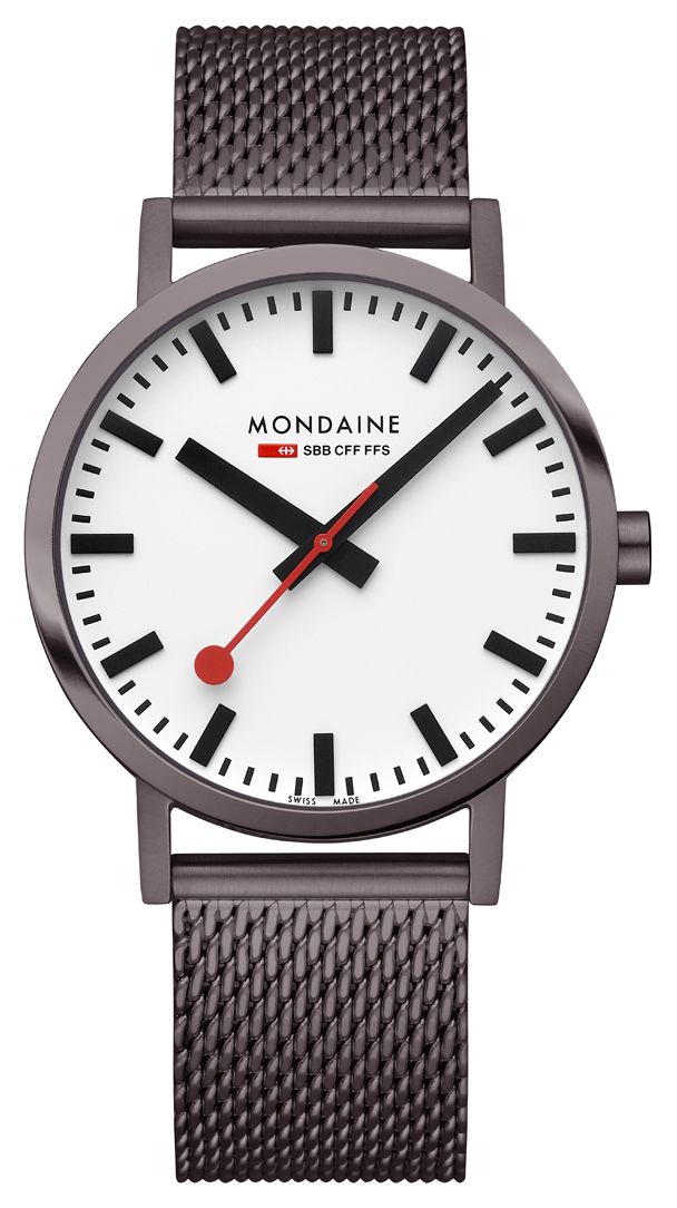 Mondaine A660.30360.1BSBZ Classic (40mm) White Dial / Brown Watch