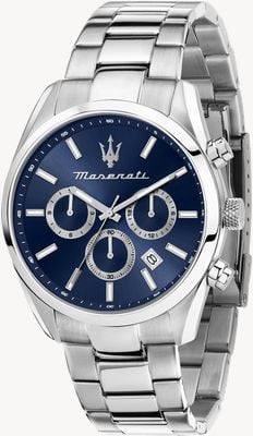 Maserati Men's Attrazione (43mm) Blue Dial / Stainless Steel Bracelet R8853151005