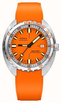DOXA SUB 750T Professional (45mm) Orange Iconic Dial / Orange FKM Rubber Strap 825.10.351.21