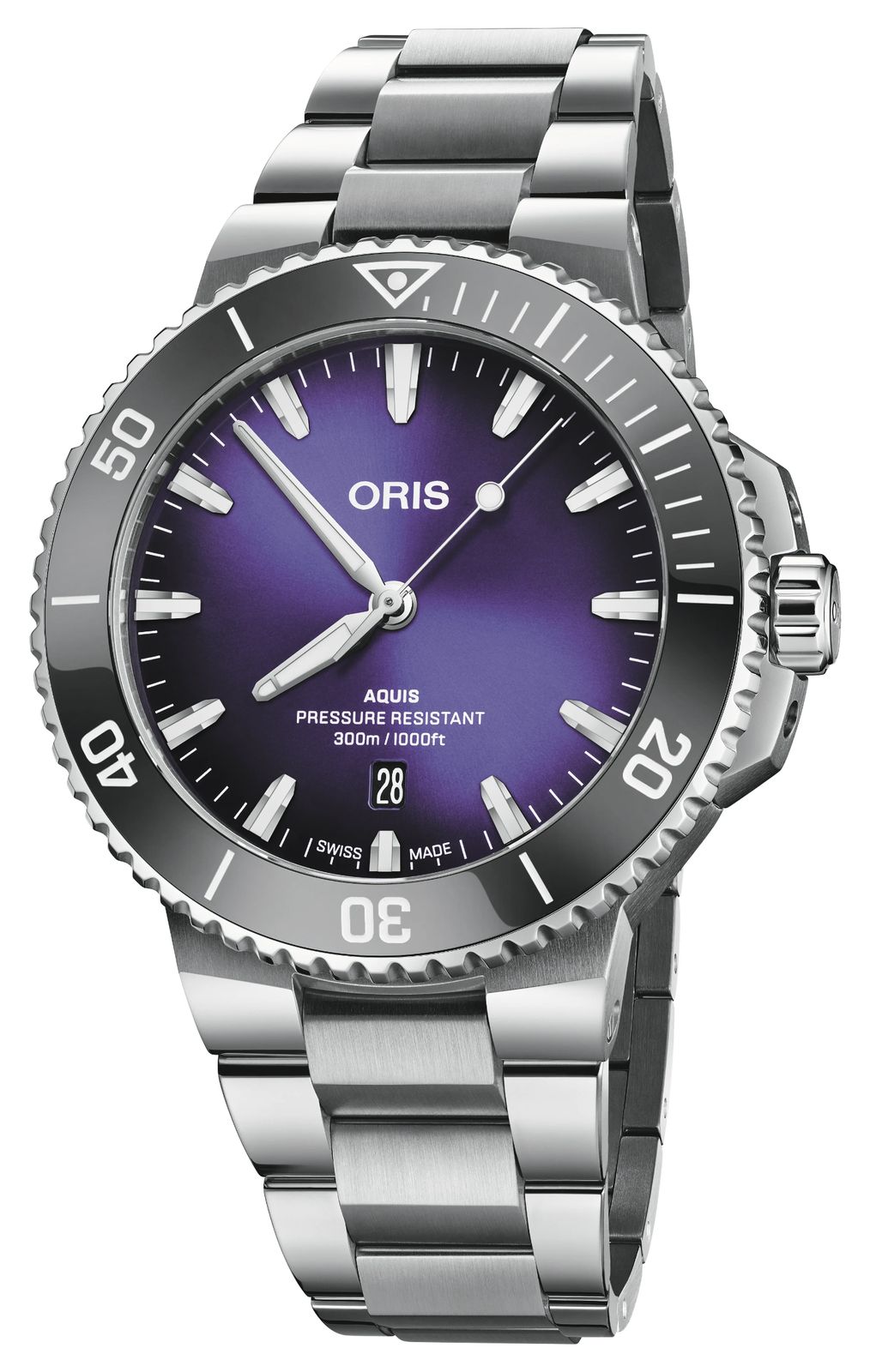 ORIS 01 733 7789 4158-07 8 23 04PEB Aquis Date "Taste of Watch