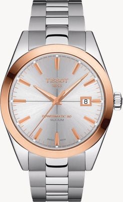 Tissot Gentleman Powermatic 80 Silicium Solid 18ct Gold Bezel T9274074103100
