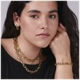Olivia Burton Honeycomb Geo Gold Plated Hoop Earrings 24100613 - alternate view 4