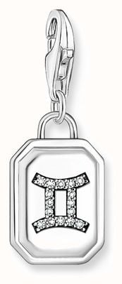 Thomas Sabo Silver Charm Pendant Zodiac Sign Gemini With Zirconia 2145-643-21