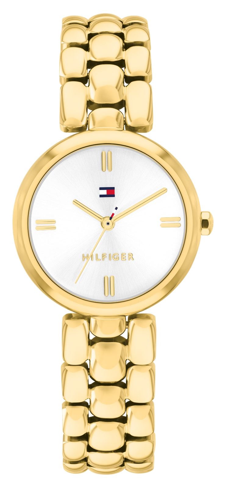 Tommy Hilfiger 1782928 Annie White Dial Gold Plated Bracelet Watch