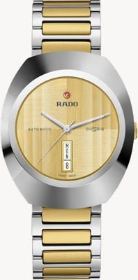 RADO Men's DiaStar Original (38mm) Gold Dial / Two-Tone Stainless Steel Bracelet R12160253