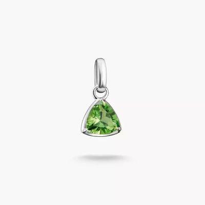 Thomas Sabo Silver Charm Pendant Birthstone August Connect CC1336-699-6