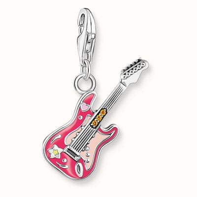 Thomas Sabo Silver Charm Pendant Electric Guitar 2220-691-7