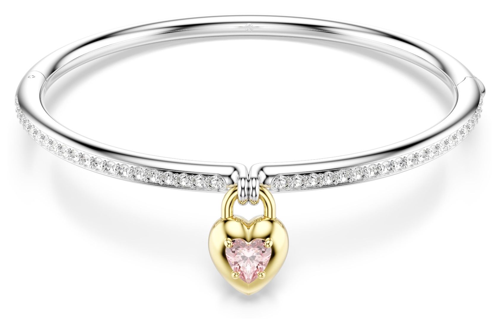 Swarovski 5737266 Idyllia bangle, Mixed cuts, Heart, Pink, Jewellery