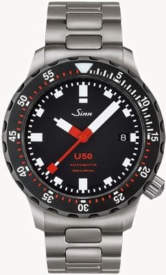 Sinn U50 SDR TEGIMENT Two Link Bracelet Watch 1050.050 TWO LINK BRACELET