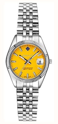 GANT Women's SUSSEX MINI (28mm) Yellow Dial / Stainless Steel Bracelet G181009