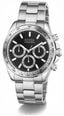 Guess Men's Arthur Black Sunray Dial Silver-Tone Stainless Steel Bracelet GW1058G8 - alternate view 2