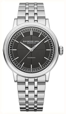 Raymond Weil Millesime Automatic (39.5mm) Anthracite Dial / Stainless Steel Bracelet 2925-ST-60001